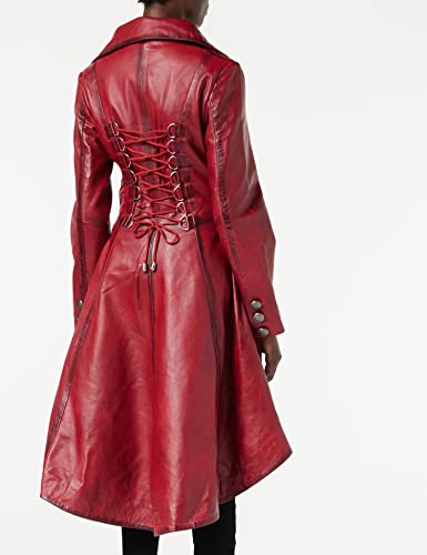 Xposed Ladies Leather Gothic Jacket Victorian Style