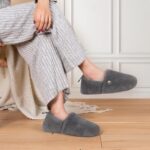 EverFoams Women's Fuzzy Faux Wool Non-slip House Shoes