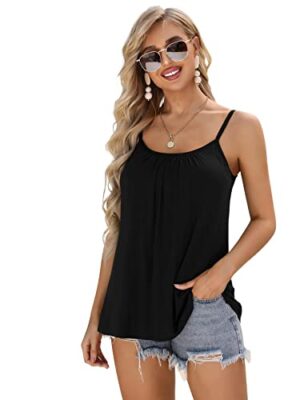 Charmo Women's Built-in Bra Flowy Tank Top S-3XL
