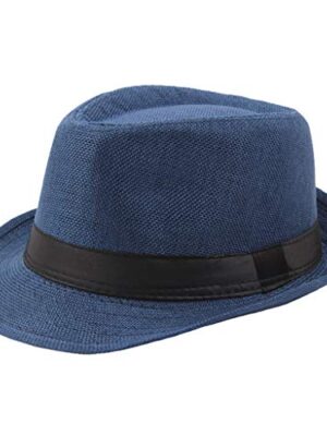 Unisex Wide Brim Panama Hat, Foldable UV Protection