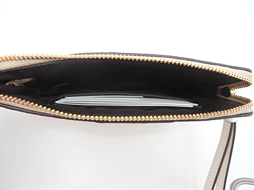 Coach Leather Corner Zip Wristlet