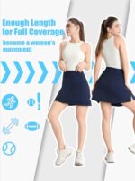 4How Tennis Skirts with Shorts for Women, Golf Yoga Skorts