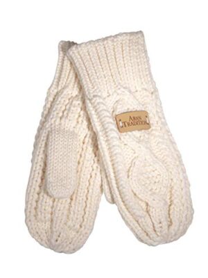 Aran Traditions Diamond Knit Winter Mittens