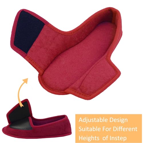 Git-up Diabetic Memory Foam Adjustable Slippers, Women