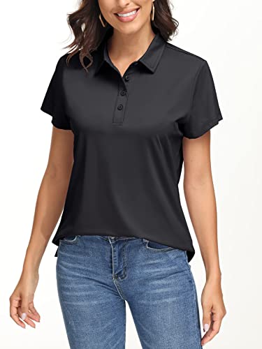 EKLENTSON Women's UPF 50+ Quick Dry Polo Shirt