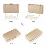 BAIGIO Gold Glitter Clutch for Women - Evening/Party Bag