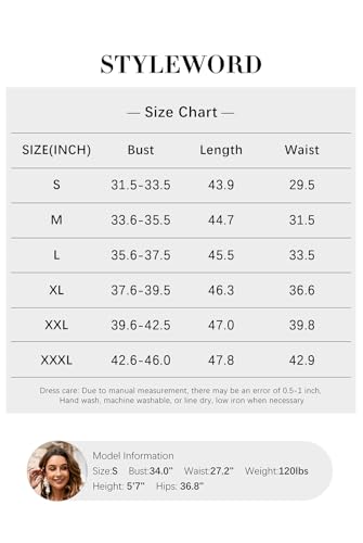 STYLEWORD Women's Floral Short Sleeve Midi Dress with Pockets