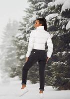 Hujoin Women's Lightweight Winter Crop Puffer Jacket
