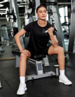 Women's Quick Dry Gym Top - Short Sleeve Crew Neck