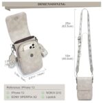 MUIIKOLA Small Leather Phone Shoulder Bag with Card Slots