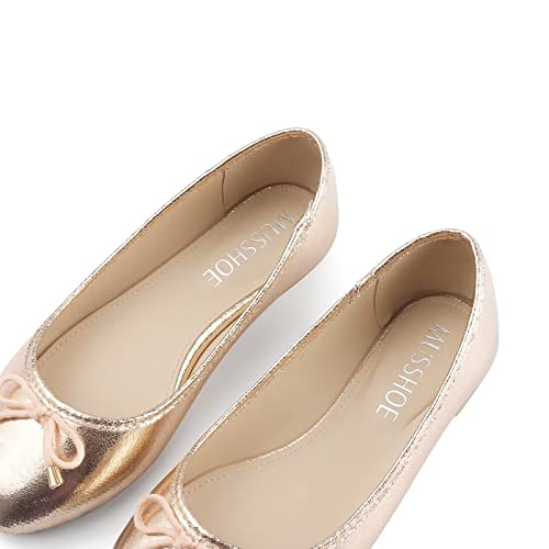MUSSHOE Women's Dressy Slip-on Flats - Comfortable Loafers