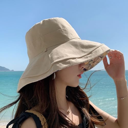 Reversible UV Protection Bucket Hat - Women, Wide Brim