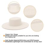 GEMVIE Wide Brim Fedora Hat for Men & Women