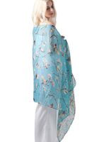 DiaryLook Women's Bird Print Floral Scarf Shawl Wrap