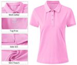 MoFiz Women's Short Sleeve Polo Shirt - Cotton Sports Top