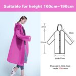 Vicloon Waterproof Adult Poncho, 2PCS, Reusable, with Hoods