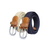 SWAUSWAUK Women's Elastic Belts, 2 pcs, 2.5 cm Wide