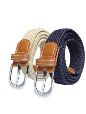 SWAUSWAUK Women's Elastic Belts, 2 pcs, 2.5 cm Wide