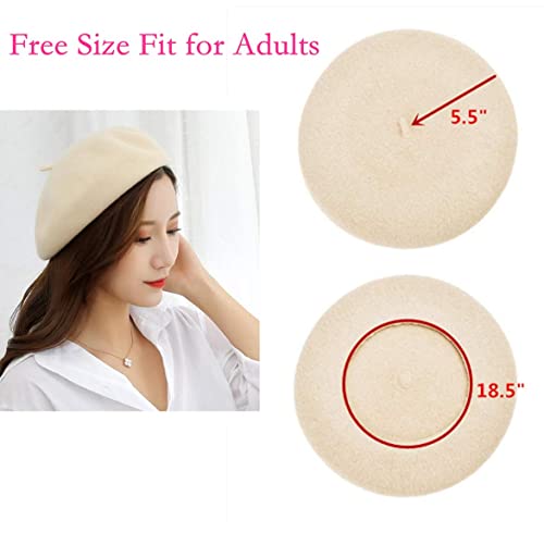 RuiChy Women Vintage French Beret Beanie Winter Hat