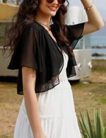 Aottori Women Bolero Shrug Chiffon Cropped Cardigan