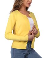 Newshows Women's Button Down Long Sleeve Cardigan