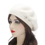 ZLYC Womens Reversible Cashmere Beret Cap