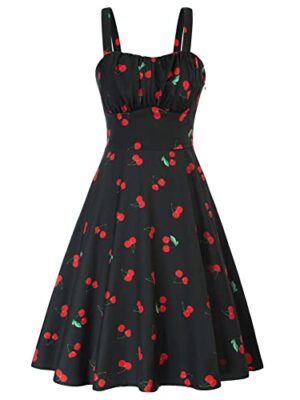 Belle Poque Women's Vintage Sleeveless Midi Dress