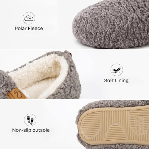 EverFoams Women's Shearling Memory Foam Slippers