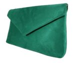 Leah Ward Women's Faux Suede Clutch Bag for Events