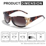 LVIOE Polarized Women's Butterfly Sunglasses UV Protection