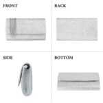 OSDUE Glitter Envelope Clutch with Detachable Chain Strap