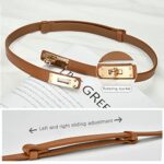 LumiSyne Women Skinny Leather Belt Adjustable Slim Waist