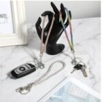 Teaaha 3 PCS Rhinestone Wristlet Keychain for Women