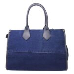 ER Direct Large Denim Tote Bag with Detachable Strap