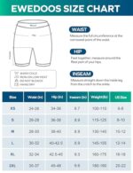 Ewedoos Women's High Waist Cycling & Gym Shorts with Pockets