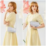 OSDUE Glitter Envelope Clutch with Detachable Chain Strap