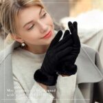 Vagasi Women Touch Screen Winter Gloves - Fleece Lined