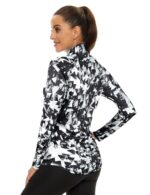 Akiooue Womens UPF 50+ Long Sleeve 1/4 Zip Workout Top