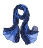 Women's Cotton Silk Gradient Scarf - Lightweight & Elegant