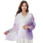 Lamca Chiffon Floral Print Scarf - Lightweight Shawl