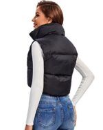 Fuinloth Women's Lightweight Padded Cropped Vest