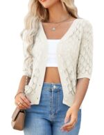 GRACE KARIN Women's Lightweight Short Sleeve Cardigan