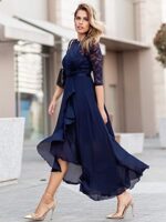 MIUSOL Women's Elegant Floral Lace Maxi Dress