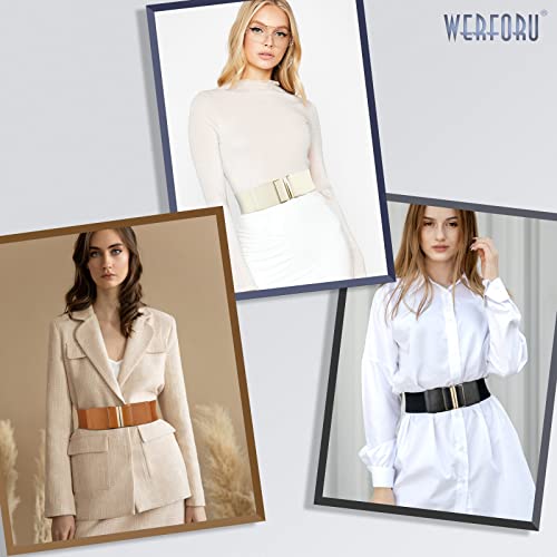 WERFORU Women's Elastic Vintage Stretchy Belt for Dresses
