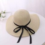 ZARCHE Women's Straw Sun Hat, Foldable, Wide Brim, UPF50