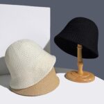 Malaxlx Womens Mesh Woven UV Protection Bucket Hat