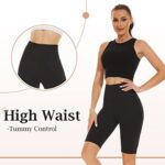 SIHOHAN Women's High Waisted Stretchy Cycling Shorts