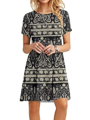 MOLERANI Women's Summer Casual T-Shirt Dress