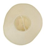 DRESHOW Womens Big Bowknot Foldable Straw Sun Hat UPF 50+