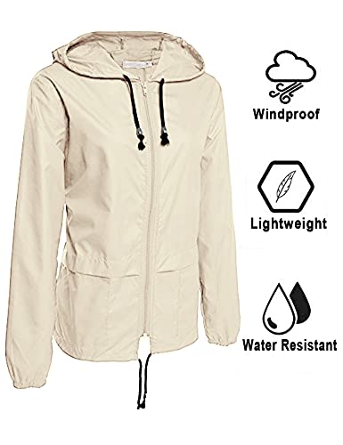 Women's Waterproof Quick Dry Windproof Jacket with Hood